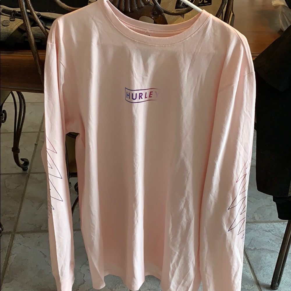 Pink long sleeve Hurley shirt